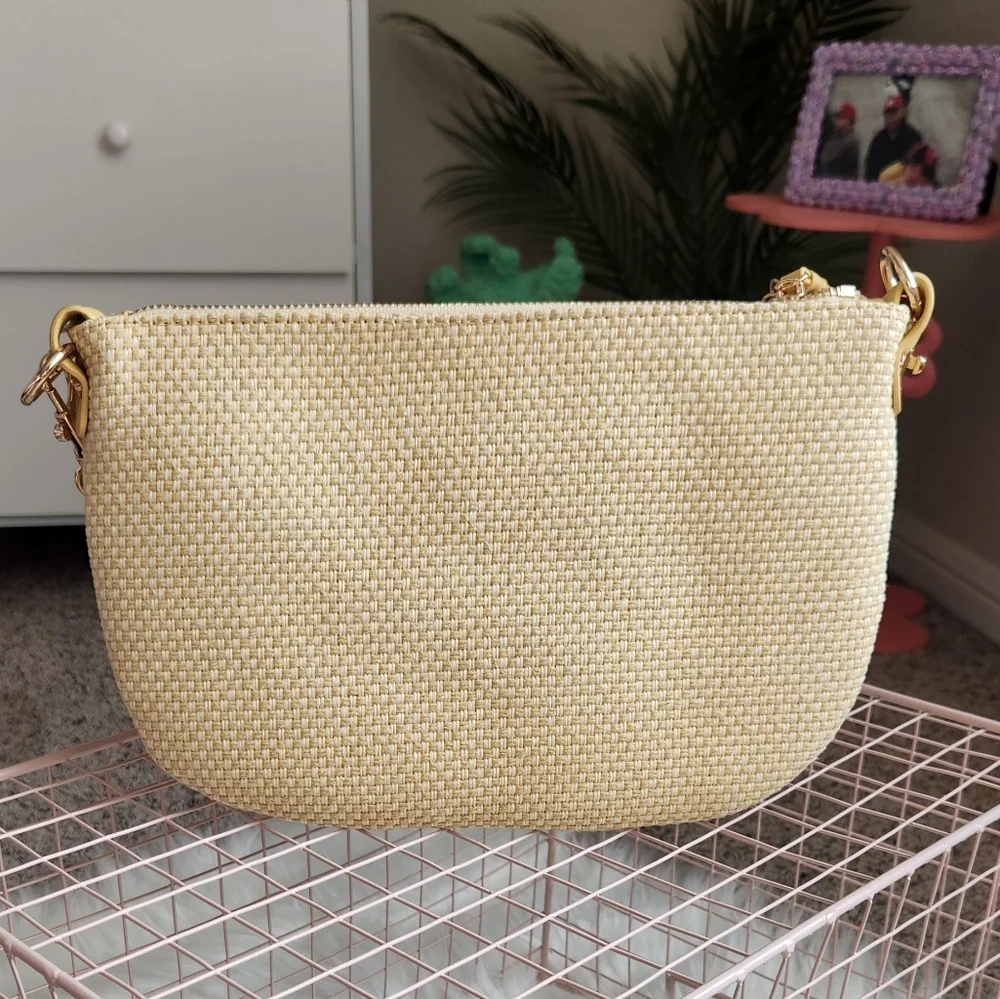 Urban Expressions Yellow Woven Shoulder Bag